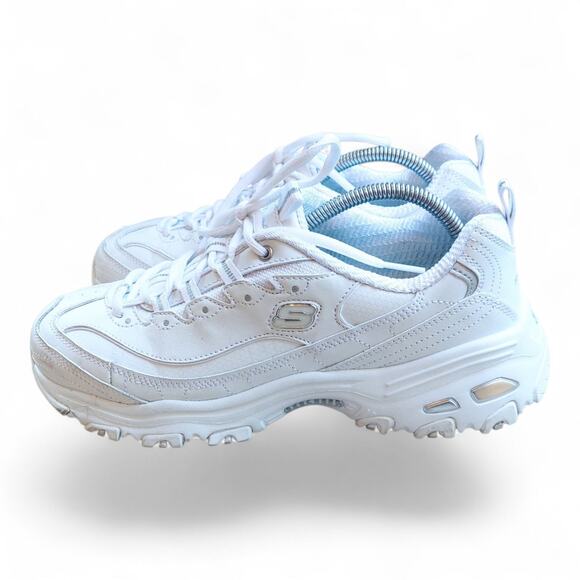 Skechers D'Lites Fresh Start Wide Fit 9.5 Women's Memory Foam Walking Shoes - Picture 4 of 8